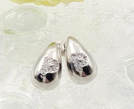 Arete Huggie Baño de Rodio
