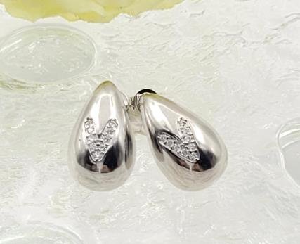 Arete Huggie Baño de Rodio