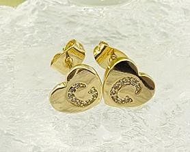 Arete Huggie Baño de Oro 18K