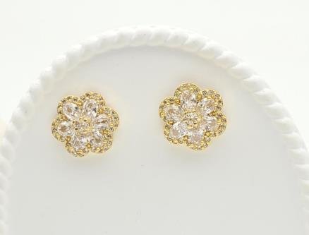 Arete Huggie Baño de Oro 18K