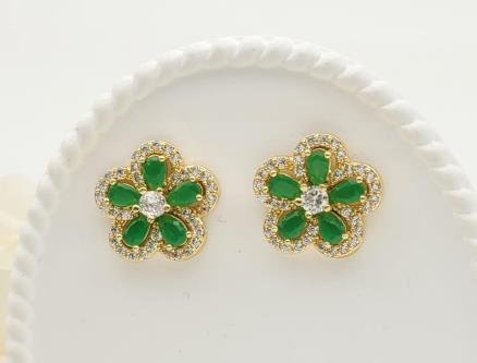 Arete Huggie Baño de Oro 18K