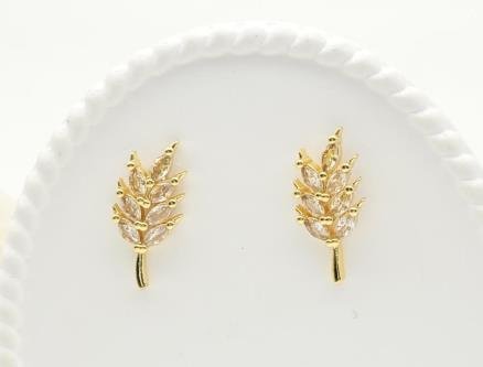 Arete Huggie Baño de Oro 18K