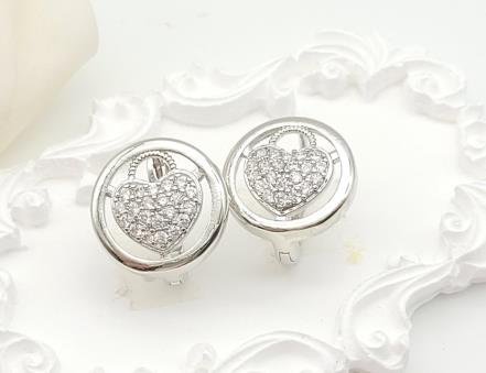 Arete Huggie Baño de Rodio