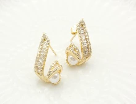 Arete Huggie Baño de Rodio