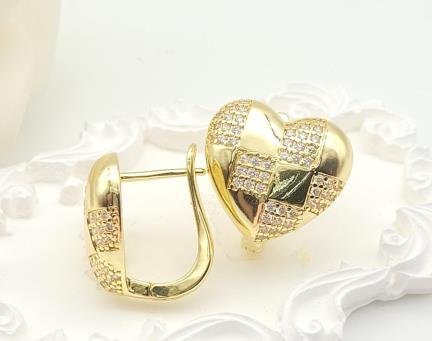 Arete Huggie Baño de Rodio