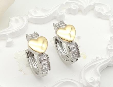 Arete Huggie Baño de Rodio