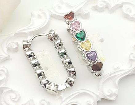 Arete Huggie Baño de Rodio