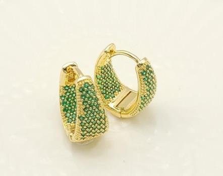 Arete Huggie Baño de Oro 18K