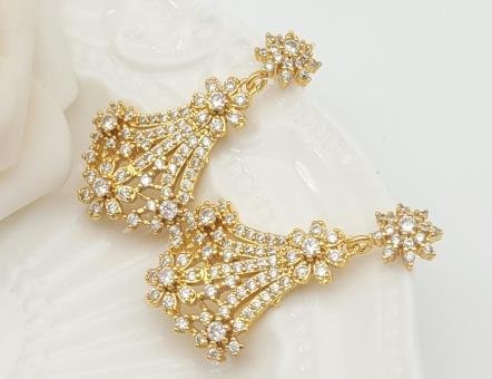 Arete Huggie Baño de Oro 18K