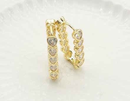 Arete Huggie Baño de Rodio