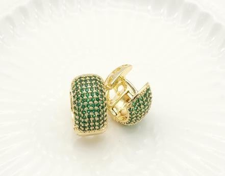 Arete Huggie Baño de Rodio