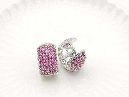 Arete Huggie Baño de Rodio