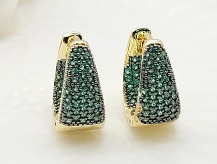 Arete Huggie Baño de Oro 18K