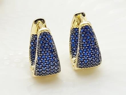 Arete Huggie Baño de Oro 18K