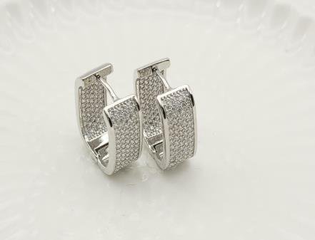 Arete Huggie Baño de Rodio
