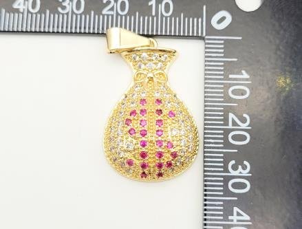 Dije Bolsa de Dinero Pavé