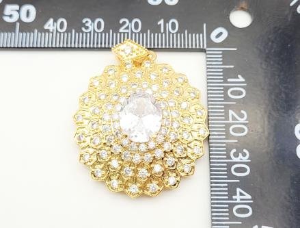 Dije Flor Estrella con Piedra Central Diseño 6