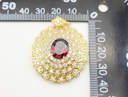 Dije Flor Estrella con Piedra Central Diseño 8