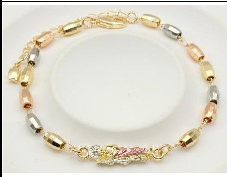 Pulsera Latón Oro 18K - Medida:16+5CM PBR1106707