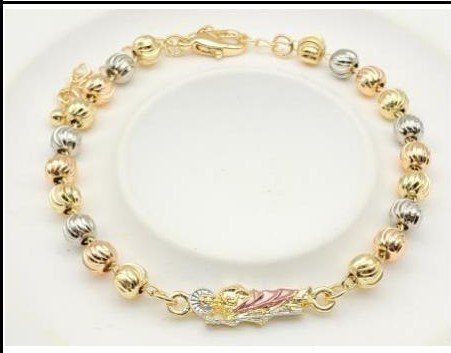 Pulsera Latón Oro 18K - Medida:16+5CM PBR1106709