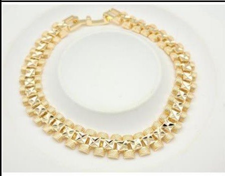 Pulsera Latón Oro 18K - Medida:19CM PBR1206807