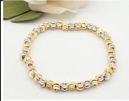 Pulsera Latón 3 Colores - Cuenta:5 MM PBR1406446