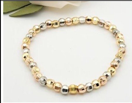 Pulsera Latón 3 Colores - Cuenta:5 MM PBR1406448