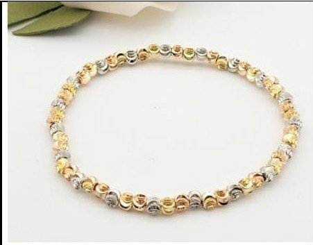 Pulsera Latón 3 Colores - Cuenta:4 MM PBR1506447