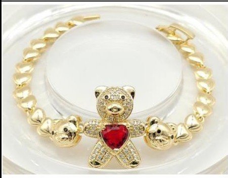 Pulsera Latón Oro 18K - Medida:19CM PBR2006701