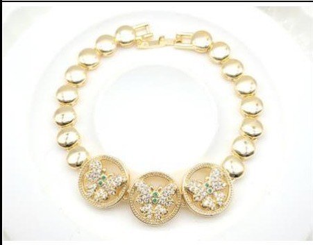 Pulsera Latón Oro 18K - Medida:20CM PBR2006760
