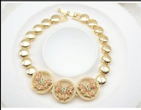 Pulsera Latón Oro 18K - Medida:20CM PBR2006762