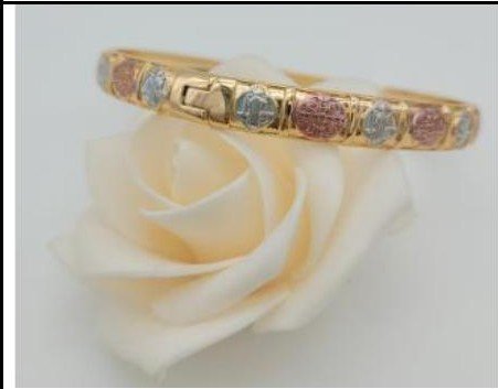 Pulsera Latón 3 Colores - Diámetro:7 cm PBR2206214