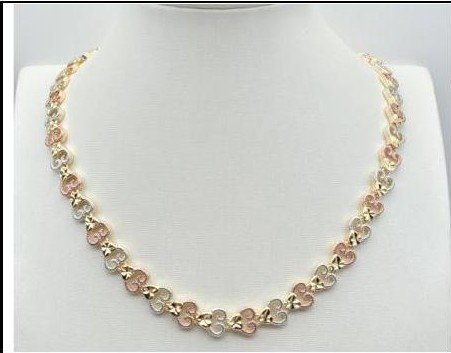 Collar Latón 3 Colores - Medida:1 CM*48 CM PBR4506513