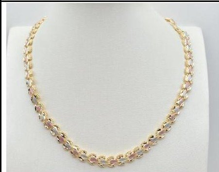 Collar Latón 3 Colores - Medida:1 CM*48 CM PBR4506516