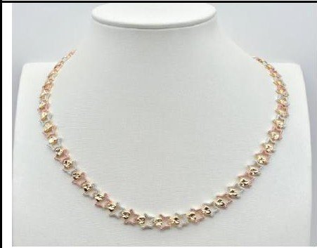 Collar Latón 3 Colores - Medida:1 CM*48 CM PBR4506517