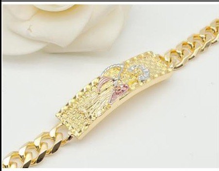 Pulsera Latón Oro 18K - Medida:18+4 CM PBR9506596