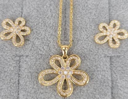 Conjunto Collar y Aretes YS270918307