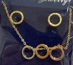 Conjunto Collar y Aretes YS300918274